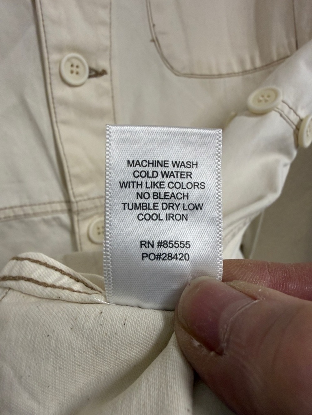Pistola Parker Short Sleeve Field Suit Romper in Ecru Size Large NWOT - Picture 14 of 14